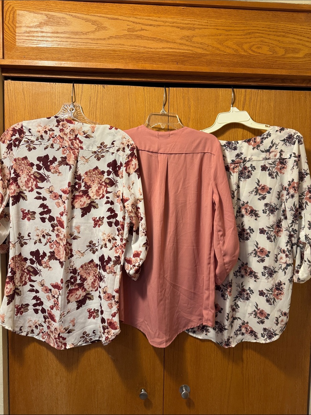 LOFT Pink Floral Mixed-Print Blouse - Picture 9 of 9